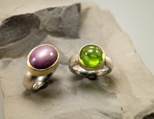 Sternsafir und Peridot