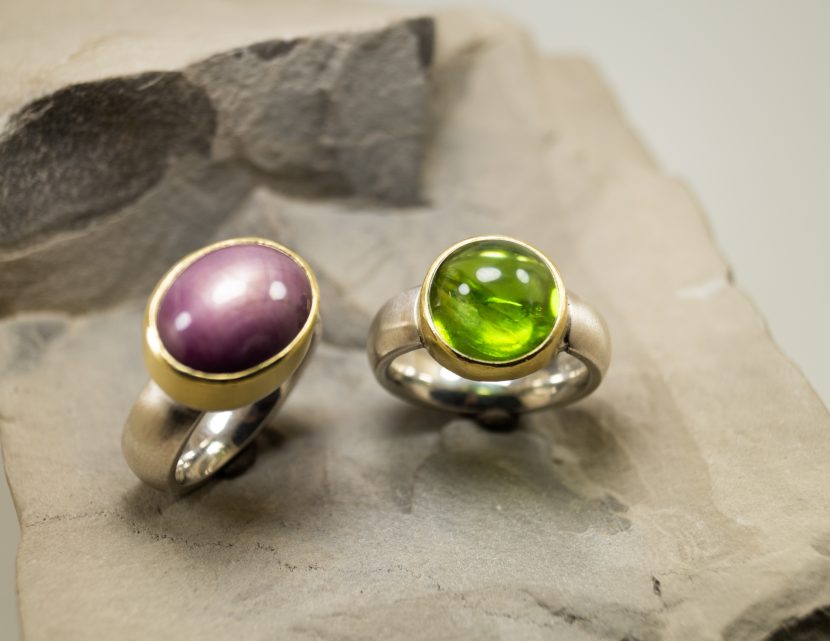 Sternsafir und Peridot